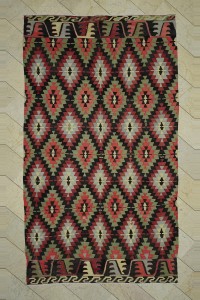 Turkish Kilim Rug Sun Faded Turkish Kilim Rug,7x11 Feet 198,350