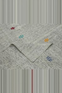 Swedish Style Turkish Gray Kilim Rug 7x9 Feet 202,290 - Grey Turkish Rug $i