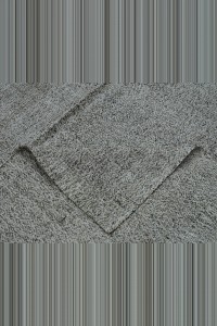 Swedish Style Turkish Hand Woven Kilim Rug 7x10 Feet 205,300 - Grey Turkish Rug $i