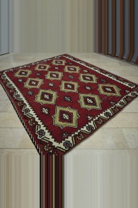 Symmetric Kilim Rug 8x10 Feet 244,287 - Turkish Kilim Rug $i