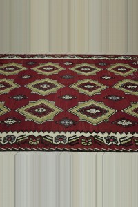 Symmetric Kilim Rug 8x10 Feet 244,287 - Turkish Kilim Rug $i