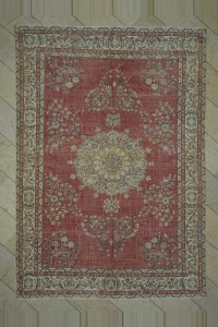 Tebriz Haci Celili Pattern Oushak Rug 7x10 Feet 210,305 - Oushak Rug  $i