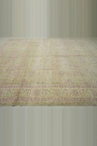 Tebriz Pattern Old Oushak Carpet Rug 10x13 Feet 294,395 - Oushak Rug $i
