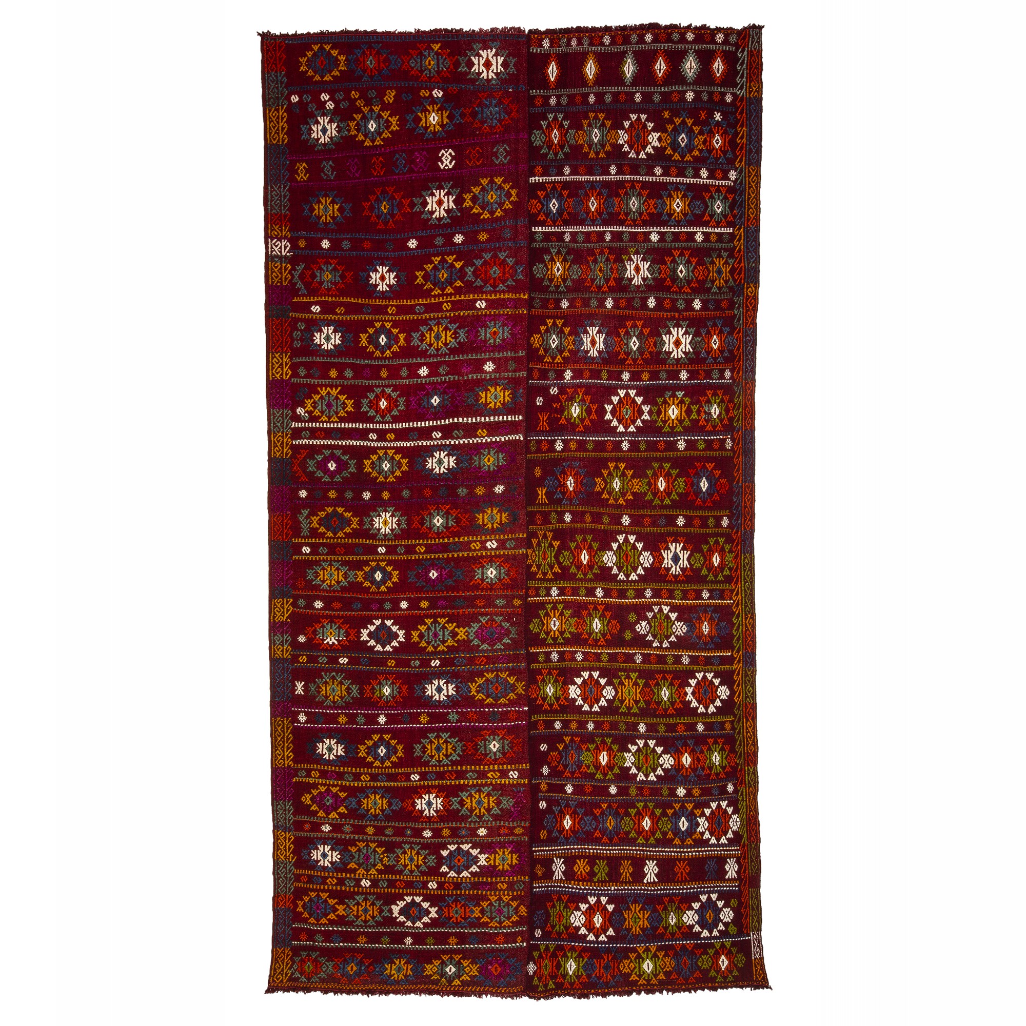 Toros mountain Anatolian Area Jijim Kilim Rug 5x9 Feet 147,285 - Turkish Kilim Rug
