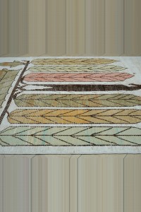 Tree Of Life Pattern Hemp Carpet Rug 8x10 235,310 - Turkish Carpet Rug $i