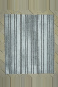 Grey Turkish Rug Tribal Grey Kilim Rug 7x9 Feet 220,261