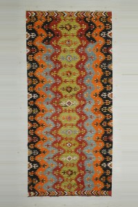 Turkish Kilim Rug Turkey Afyon Avsar Kilim Rug 5x11 Feet 150,328
