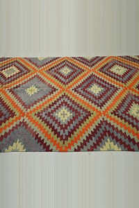 Turkish Denizli Cal Kilim Rug 6x9 178,292 - Turkish Kilim Rug  $i