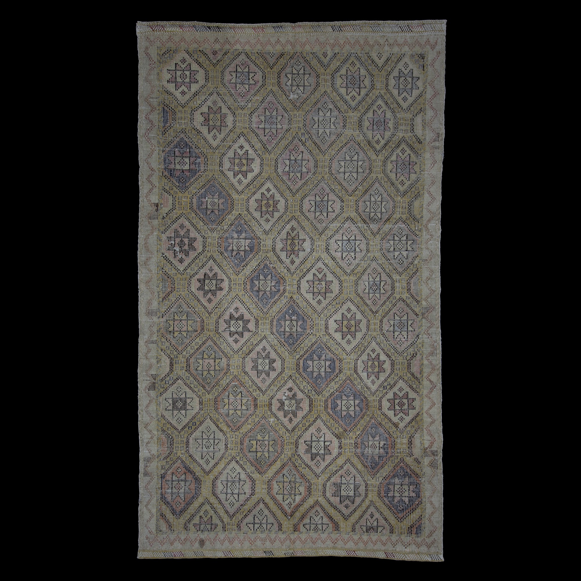 Turkish Embrodiery Rug 6x10 Feet 173,307 - Turkish Kilim Rug