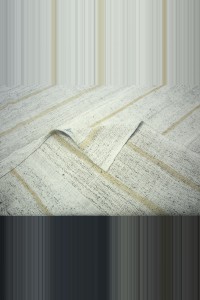 Turkish Flat Weave Cotton Kilim Rug 7x9 227,283 - Grey Turkish Rug  $i