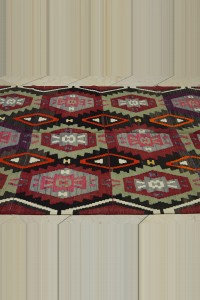 Turkish Flat Weave Kilim Rug 6x10 Feet  172,316 - Turkish Kilim Rug  $i