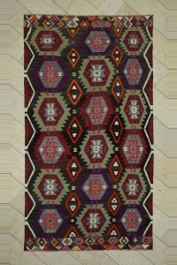 Turkish Kilim Rug Turkish Flat Weave Kilim Rug 6x10 Feet  172,316