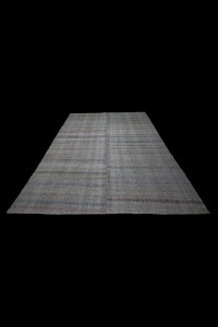 Turkish Flat Weave Kilim Rug 6x10 Feet  196,300 - Grey Turkish Rug  $i