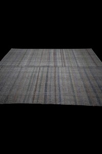 Turkish Flat Weave Kilim Rug 6x10 Feet  196,300 - Grey Turkish Rug  $i