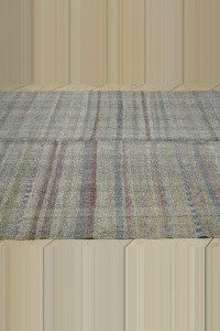 Turkish Flat Weave Kilim Rug 6x10 Feet 196,300 - Grey Turkish Rug $i