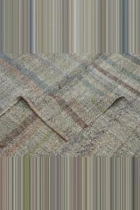 Turkish Flat Weave Kilim Rug 6x10 Feet 196,300 - Grey Turkish Rug $i
