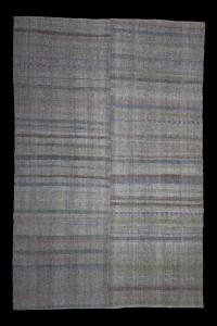 Grey Turkish Rug Turkish Flat Weave Kilim Rug 6x10 Feet  196,300