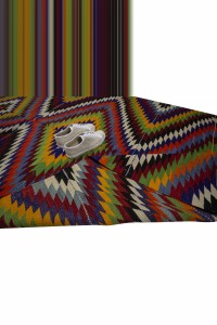 Turkish Flat Weave Kilim Rug 6x9 Feet 163,266 - Turkish Kilim Rug  $i