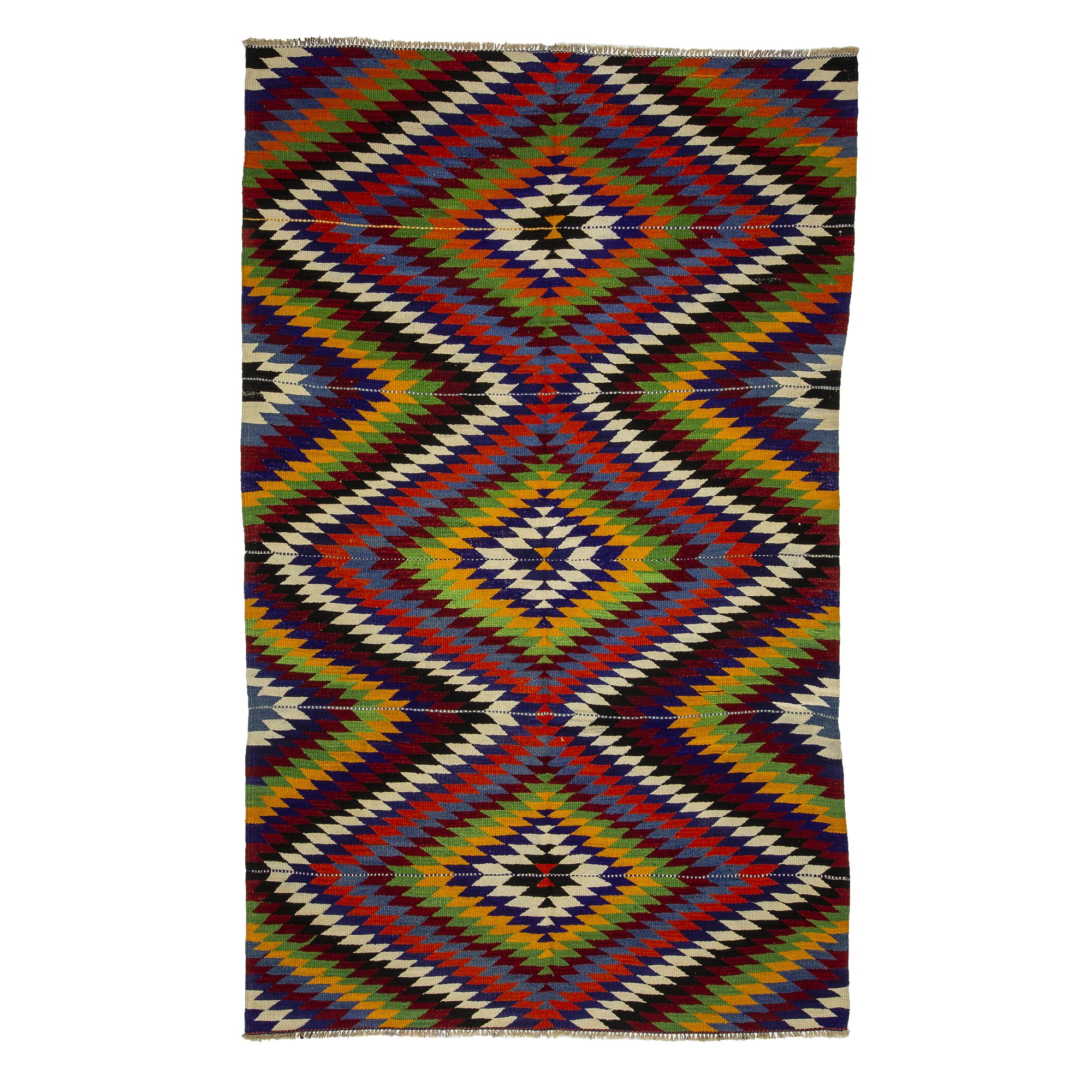 Turkish Flat Weave Kilim Rug 6x9 Feet 163,266 - Turkish Kilim Rug