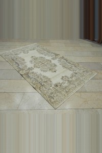 Turkish Geometric Oushak Rug 4x7 Feet 118,206 - Oushak Rug $i