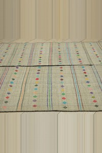Turkish Gray Kilim Rug 7x10 Feet 202,308 - Grey Turkish Rug  $i