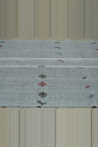 Turkish Gray Kilim Rug 7x11 Feet  210,335 - Grey Turkish Rug  $i