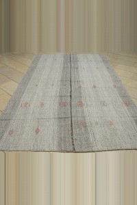 Turkish ivory Gray Kilim Rug 6x10  193,320 - Grey Turkish Rug  $i