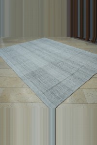 Turkish Organic Grey Area Rug 7x10 Feet 220,293 - Grey Turkish Rug  $i
