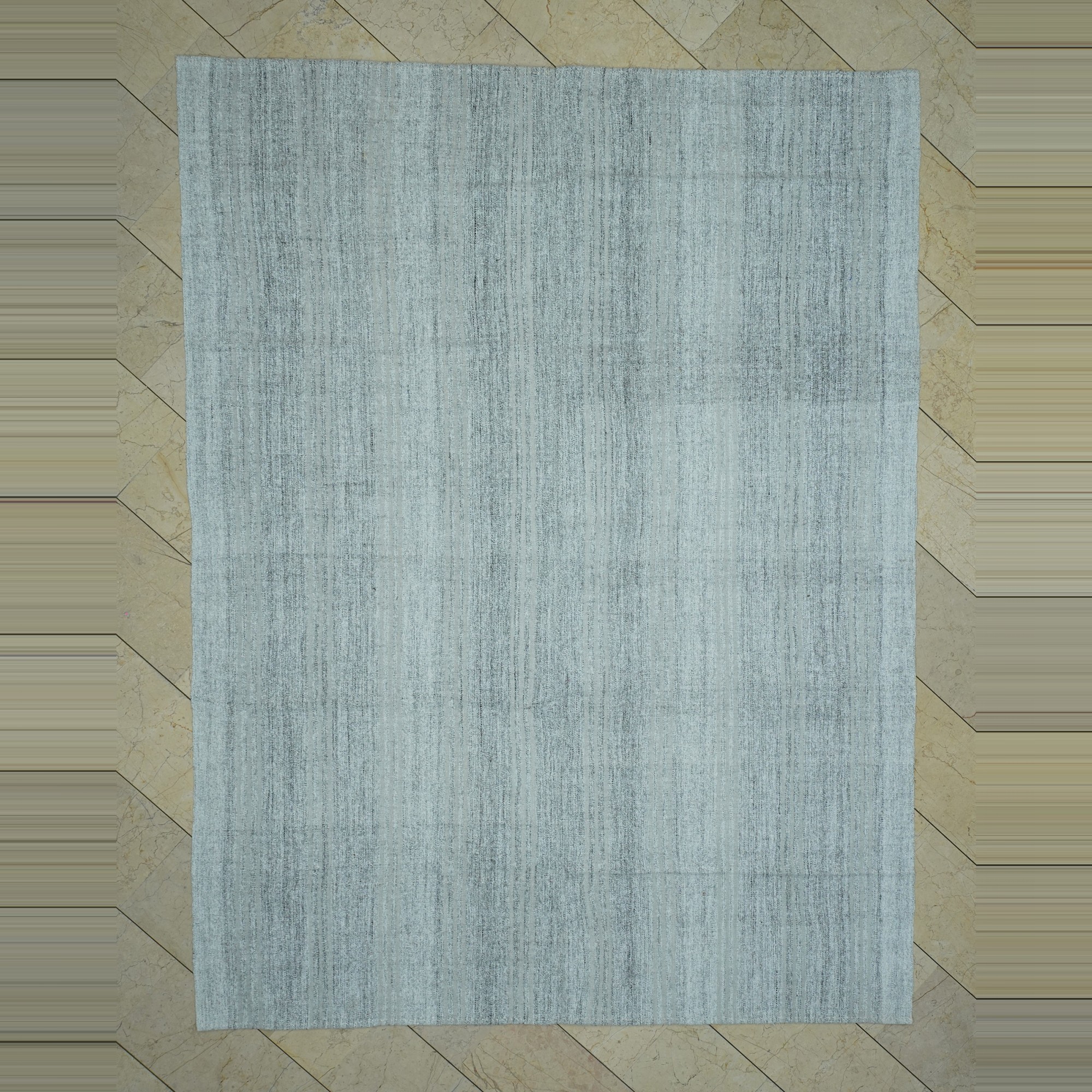 Turkish Organic Grey Area Rug 7x10 Feet 220,293 - Grey Turkish Rug