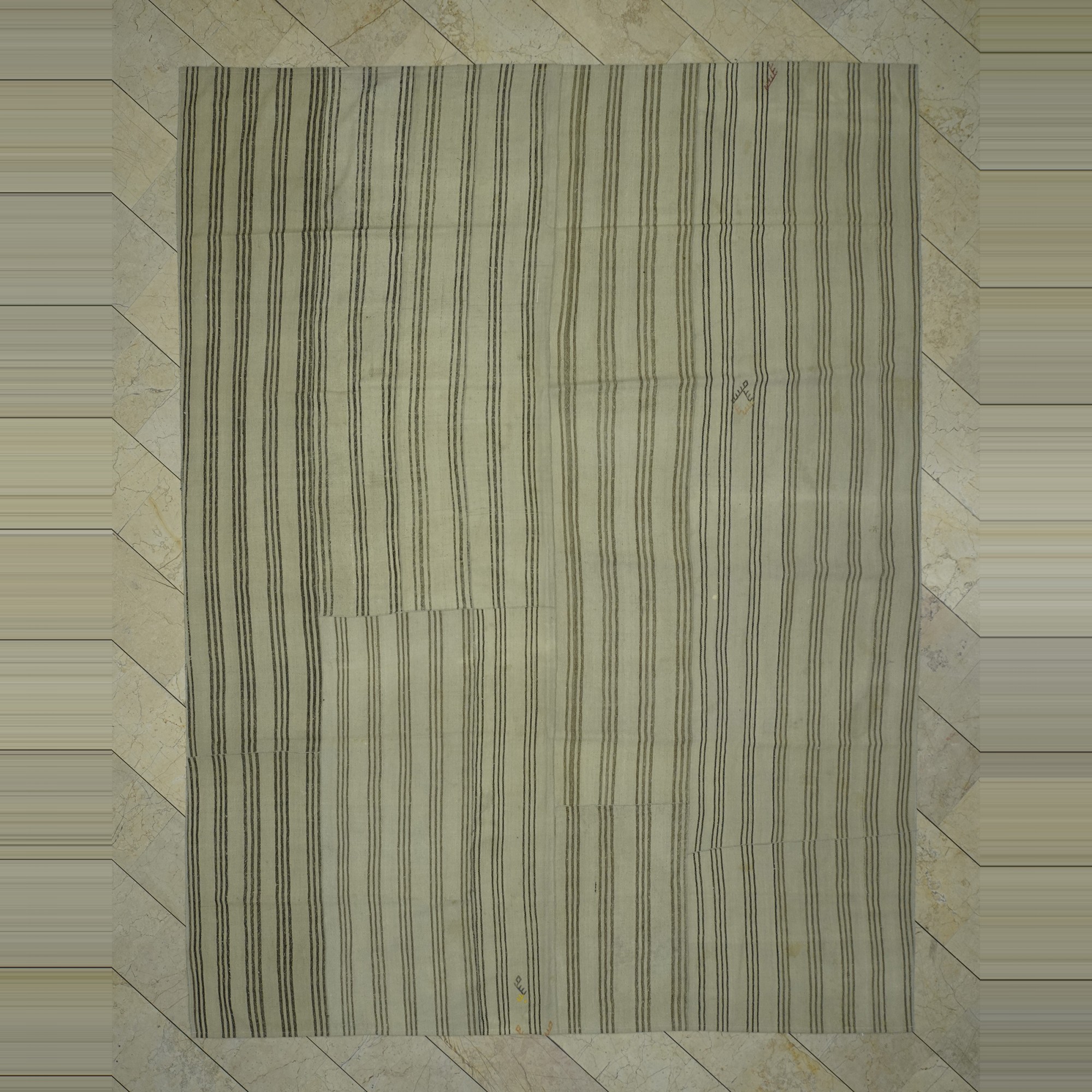 Turkish Patchwork Kilim Rug 9x11 274,346 - Turkish Natural Rug