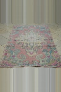 Turkish Vintage Rug 4x7 Feet 124,213 - Turkish Carpet Rug $i