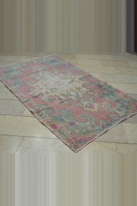 Turkish Vintage Rug 4x7 Feet 124,213 - Turkish Carpet Rug $i