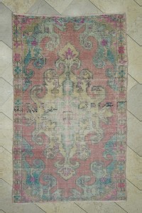Turkish Carpet Rug Turkish Vintage Rug 4x7 Feet 124,213