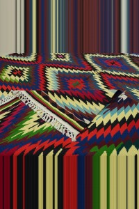 Turkish Zigzag Kilim Rug 6x8 Feet 173,254 - Turkish Kilim Rug  $i