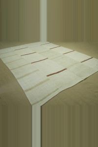 Uneven Striped on Hemp Rug 8x11 Feet 240,322 - Turkish Hemp Rug $i