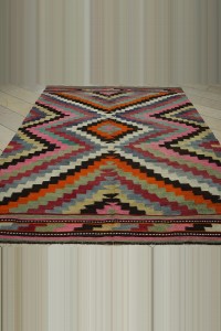 Unique Antique Turkish Kilim Rug 7x10 Feet 220,308 - Turkish Kilim Rug  $i