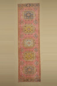 Turkish Rug Runner Vibrant Colors Oushak Runner Rug 3x11 Feet 93,321