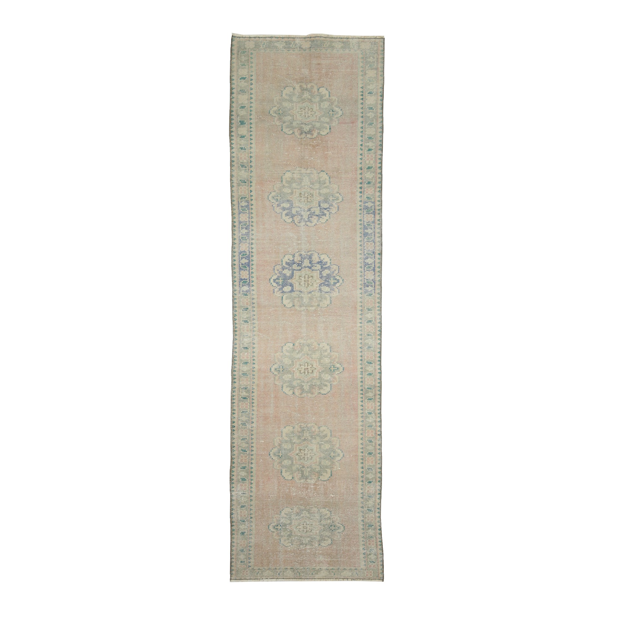 Vintage Bohemian Runner Rug 3x10 Feet 86,309 - Turkish Rug Runner