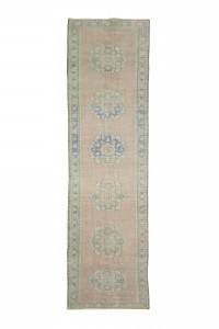 Turkish Rug Runner Vintage Bohemian Runner Rug 3x10 Feet 86,309