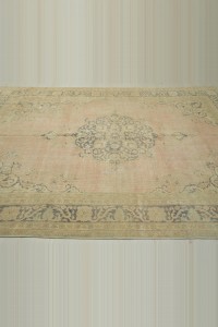 Vintage Faded Oushak Rug 7x9 Feet 198,284 - Oushak Rug $i