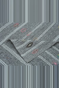 Vintage Grey Area Rug 6x9 Feet 182,270 - Grey Turkish Rug $i