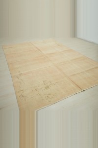 Vintage Handmade Oushak Rug 7x10 Feet 204,294 - Oushak Rug $i