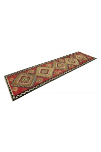 Vintage Kilim Rug Runner 3x12 Feet 96,351 - Turkish Rug Runner $i