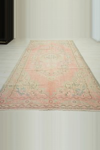 Vintage Oushak Carpet Rug 6x11 185,325 - Oushak Rug $i