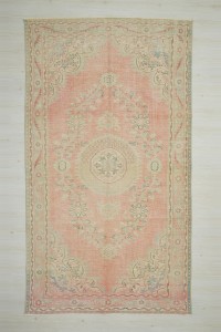Vintage Oushak Carpet Rug 6x11 185,325 - Oushak Rug $i