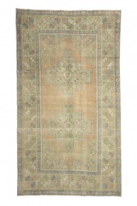 Turkish Carpet Rug Vintage Oushak Rug 4x8 Feet 129,234