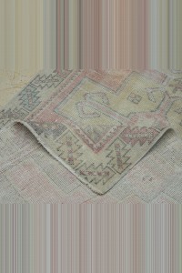 Vintage Oushak Rug 4x9 Feet 120,270 - Turkish Carpet Rug $i