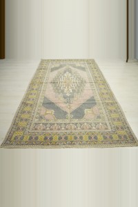 Vintage Oushak Rug 5x9 154,280 - Turkish Carpet Rug $i
