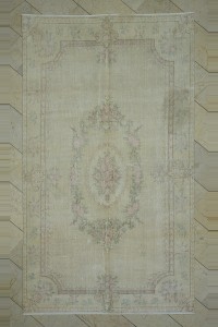 Vintage Oushak Rug 6x10 Feet 177,304 - Oushak Rug $i