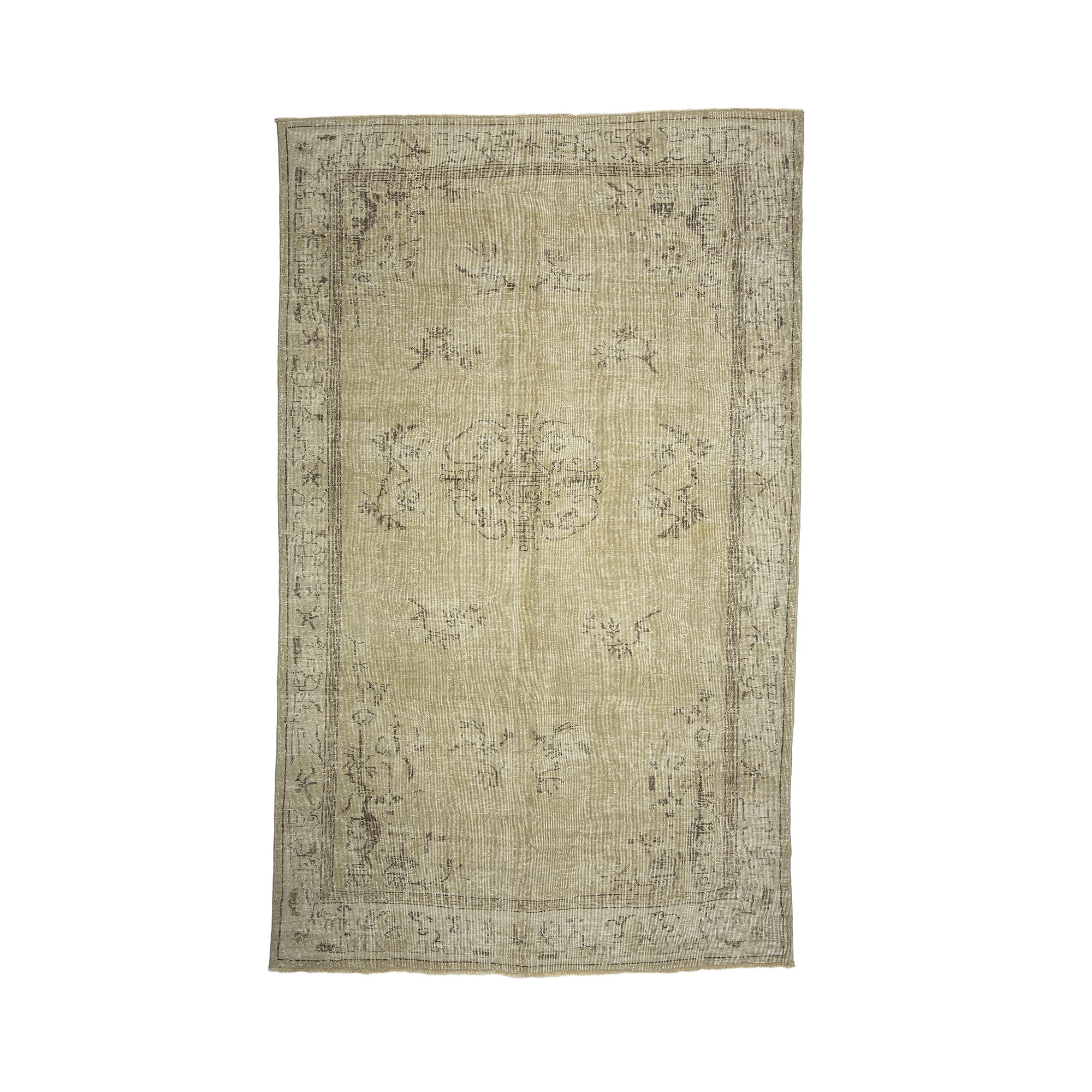 Vintage Oushak Rug 6x10 Feet 180,292 - Oushak Rug